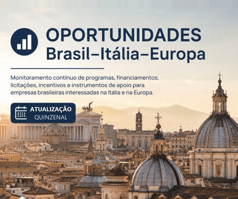 Mapa de Oportunidades Brasil, Itália e Europa